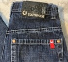 Southpole Jeans Youth Size 12 Y2k 3180 Red Tab Baggy Wide Blue Denim Pants Faded