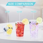 Disposable Plastic Cups 9oz Clear 100 Pack Cocktail Bysnow