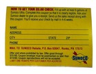 Vintage Sunoco Motor Oil Rebate Coupon 1993 Gas   Oil Ephemera Collectible