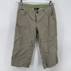 Kuhl Womens 6 Tan Stretch Capri Pants Outdoor Hiking Lightweight Casual