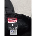 Icon Patrol Waterproof Motorcycle Gloves Black Hard Knuckle Armor Large L