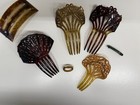 7 Beautiful Victorian And Art Deco Hair Combs Lucite  Bakelite  Wonderful