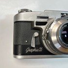 Vintage Graflex Graphic 35 Camera Graflar 50mm F 2 8 With Case Untested