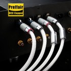Pair Occ Silver Plated Interconnect Audio Cable Hi-fi Balanced Xlr Cable