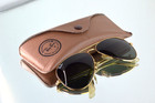 Rare Ray-ban B l Aviator Gold green W case paperwork Bausch   Lomb Vintage