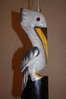  1  Hand Crafted Wood Pelican Wind Chime Christmas Gift  Louisiana Decor