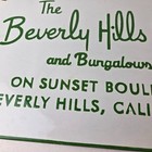 Vintage Beverly Hills Hotel Porcelain Sign - Sunset Boulevard Sign