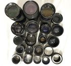 100 Pcs     Vintage 15lbs      Vintage Film Camera Lens       grab Bag Lot 