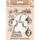 New Stamperia Rubber Stamp Romantique Christmas Clear  Cling  Free Usa Ship