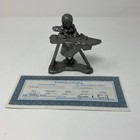 Vintage    alyce  Pewter Michael Ricker 1984 W cert Of Casting Signed