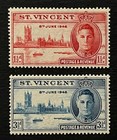Travelstamps  1946 St  Vincent Stamps Scott  152-153 Mint Mnh Og