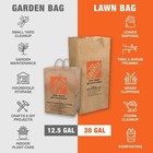 30 Gal Paper Lawn Leaf Bags 20 Count 2-ply Wet Strength Yard Waste
