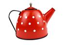 Polka Dot Tin Tea Set For Kids     15-piece Boutique Pretend Play Tea Party Set
