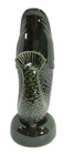 Home-x Green Fish Glug Jug Pitcher Vase Ceramic Fish Mug Nautical Decor