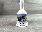 Souvenir Montana State Ceramic Hand Bell Wolves Multicolor