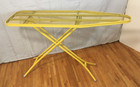   vintage Mcm Arch Leg Ironing Board Full Size Adjustable Harvest Gold Mustard