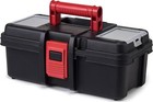 Hyper Tough 13-inch Tool Box  Plastic Tool And Hardware Storage  Black  240191