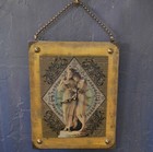 Pear-sun Design Antiqued Silk Screen Metal Wall Clock - Art