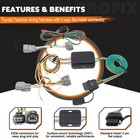 For Toyota Tacoma 2005-2015 Trailer T-connector Tow Harness 4-way Flat Conenctor