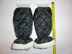  2x  Comfy Mitt Ice Scraper Fleece Lined Glove Car Auto Windshield Snow Remover