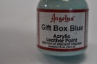 Angelus Acrylic Leather Paint 1oz 29 5ml Bottle For Purse sneakers Gift Box Blue
