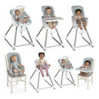 6-in-1 Convertible Baby High Chair Booster Seat Infant To Toddler     Beanstalk