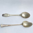Sterling Silver 6  Spoon Scrap 2pc 52 0g Damaged For Parts   Repair