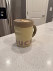 Starbucks Stainless Rippled Mug 12 Oz White Purple Pink Brown