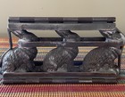 Easter Antique Chocolate Mold Anton Reiche Dresden Germany 3 Rabbits 3 5 Inch