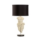 Roman Warrior Emperor Male Statue Vintage Style Table Lamp 29 h
