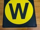 19x18 Ny Nyc Subway Roll Sign Collectible Route Initial W Or M Line Train Art