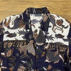 Vintage Faith Beaded Fringe Blouse Jacketsize L Boho Statement Top Artsy Unique