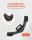 Vevor Pex Tubing Bend Support 1 2  Pex Pipes 90-degree Elbow Bend Support 20pcs