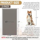  2-pack  Pac11-11040 Extra Large Dog Door Flap With Petsafe Freedom Dog Door    