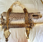 Bobcat Hide Handcrafted Bow Arrow Quiver Set Native Style