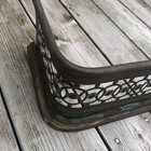 Antique Victorian  Brass Decorative Fireplace Fender  42  X 9 