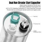 35 5 Uf 35 5 Mfd 370v 440v Dual Run Start Round Ac Capacitor For Hvac