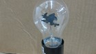 Vintage Aerolux Style Glowlamp Light Bulb Halloween Broomed Flying Witch