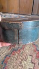 Best Antique Early Country Primitive Wood Pantry Box Orig Blue Paint 6 75 