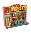 Fg Square Bigbees Retro Department Store Led Christmas Village Decor 10x4x9 