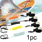 Tookie Surfboard Leash  Coiled Sup Leash Leg Rope  Straight Free Size  Orange