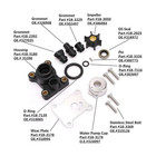 Water Pump Impeller Kit For Johnson Evinrude Omc 8 9 9 15 Hp Outboard 0394711