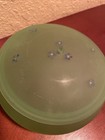 Westmoreland Powder Box Uranium Frosted Satin Vaseline 1920   s