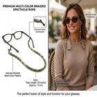 Premium Braided Glasses Strap Multi-color Woven Eyeglass Chain  Eyeglass Lanyard