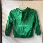 Lands End Kids Waterproof Hooded Rain Jacket  Green Sz  Small 6-7  Boys  Girls