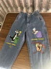 Vintage 90   s Looney Tunes Blue Jeans  Size 5 6 Usa