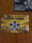  3 Pc - Lifetime  F o p  Supporter Lot - Pvc Cards   Metal Lifetime Card 