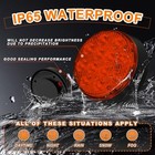 2pcs Rechargeable Flashing Lights For Vehicles  Battery Operated Led Amber