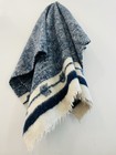 Vintage Momostenango Wool Blanket Throw Guatemala Mayan Handmade Felted 55x75