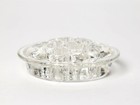 Vintage Glass Flower Frog 11 Hole